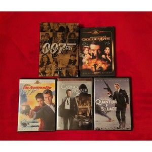 007 James Bond DVD Movie Lot of 9 - See Description For List